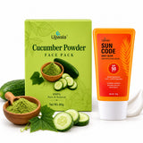 Cucumber Face Pack & Sun Code Sunscreen Combo