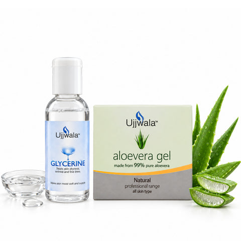 Glycerine & Natural Aloe Vera Gel Combo
