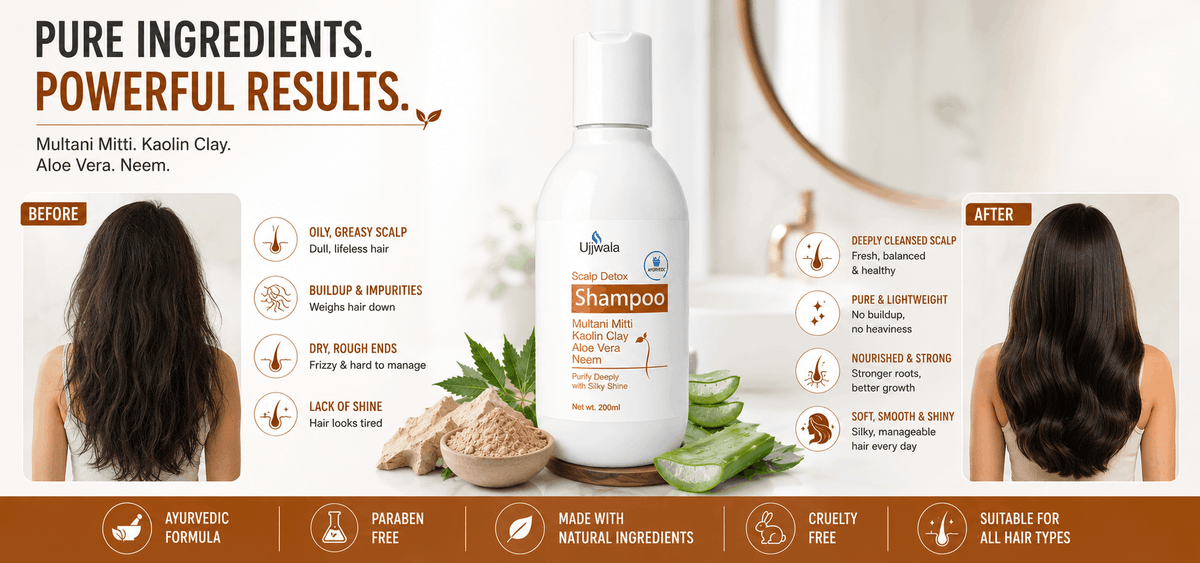 Multani clay shampoo