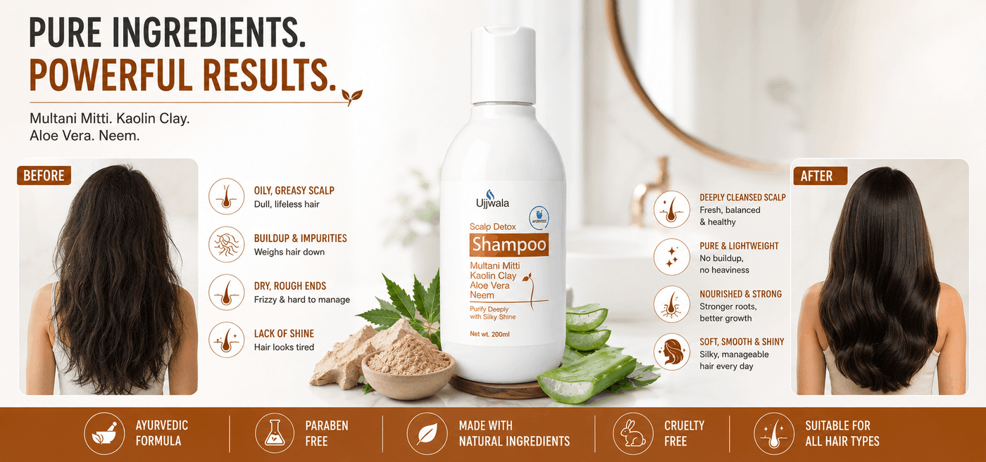 Multani clay shampoo banner