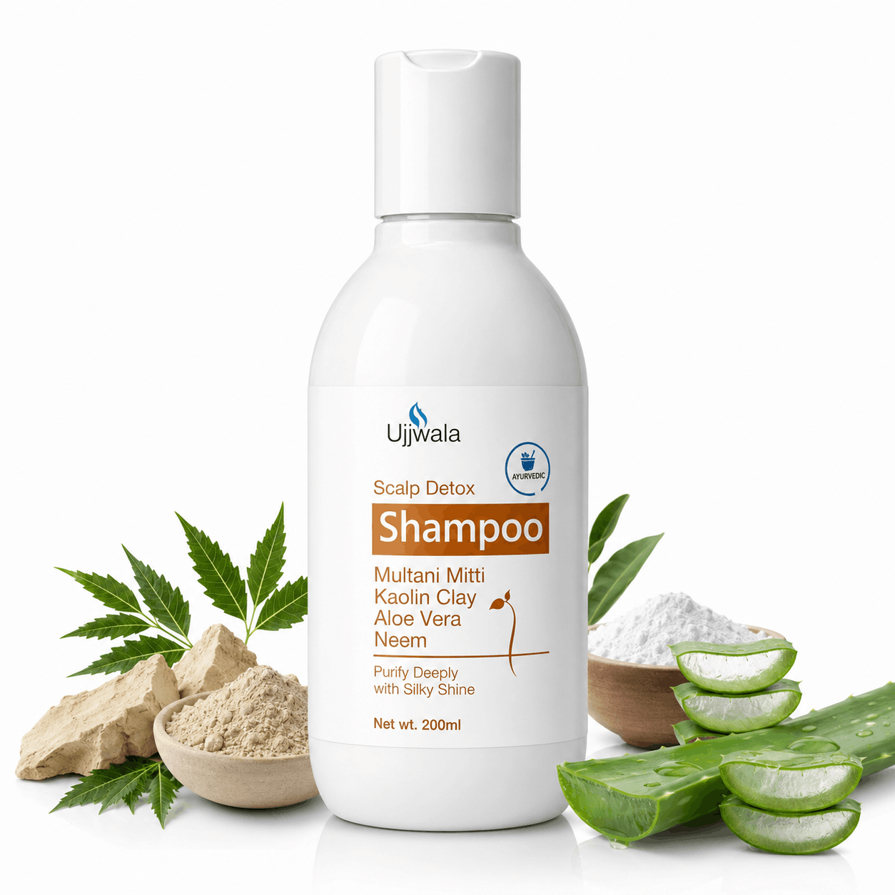 Multani clay shampoo