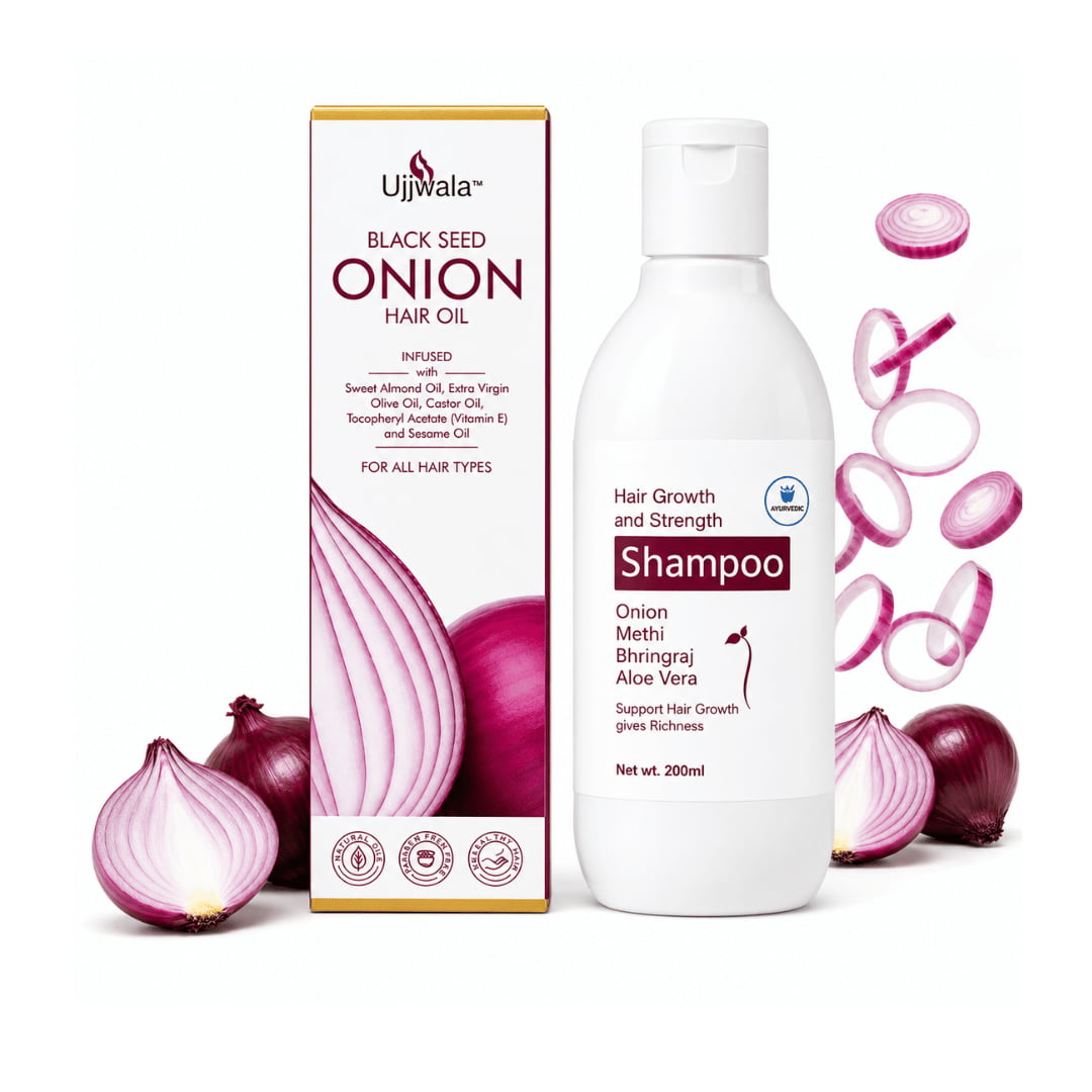 Onion Hair Oil & Onion Shampoo