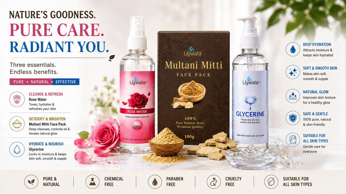 Rose Water, Multani Mitti & Glycerine