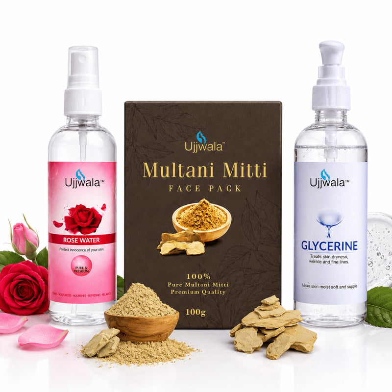 Rose Water, Multani Mitti & Glycerine