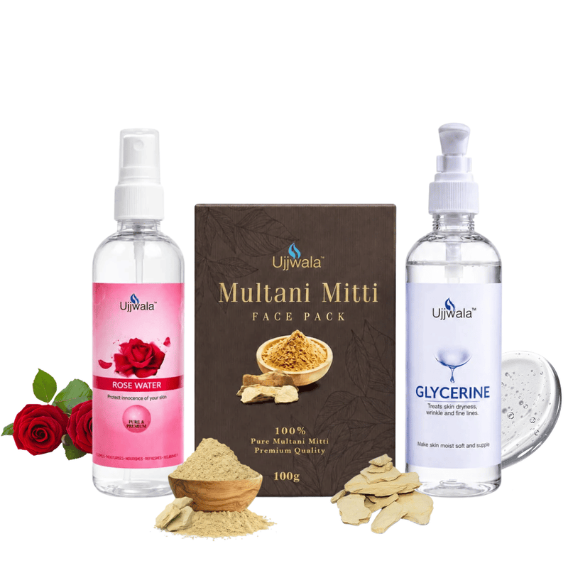Rose Water, Multani Mitti & Glycerine