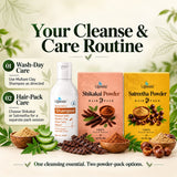 Multani Clay Shampoo, Shikakai & Satreetha Hair Pack Combo