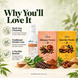 Multani Clay Shampoo, Shikakai & Satreetha Hair Pack Combo
