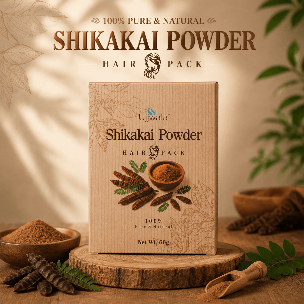 Ujjwala Shikakai Powder Hair Pack