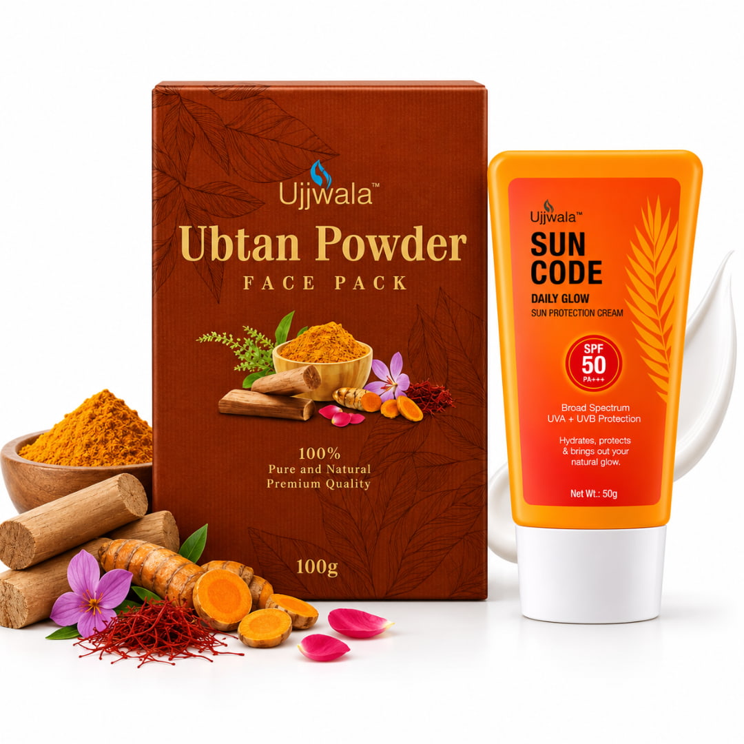 Ubtan Face Pack & Sun Code Sunscreen Combo