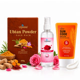 Ubtan Face Pack, Rose Water & Sun Code Sunscreen Combo